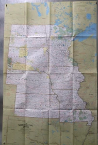 National Geographic March 1974 "The North Central States" Map - Picture 1 of 3