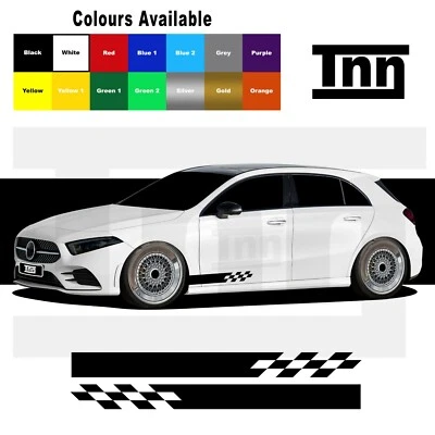 Side Stripe Stickers Graphics For Mercedes Benz A Class AMG A45 Merc Edition 1 - Image 1 of 4