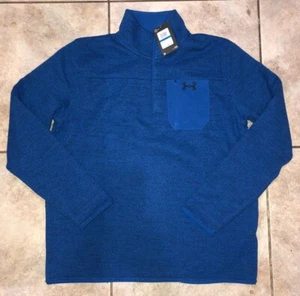 Under Armour Specialist Henley Long Sleeve 1/4 Zip Pullover 1316276 Mens Sz XL - Picture 1 of 4