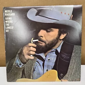 Original 1982 Merle Haggard "Going Where The Lonely Go" LP - EPIC Records, NM - Picture 1 of 10