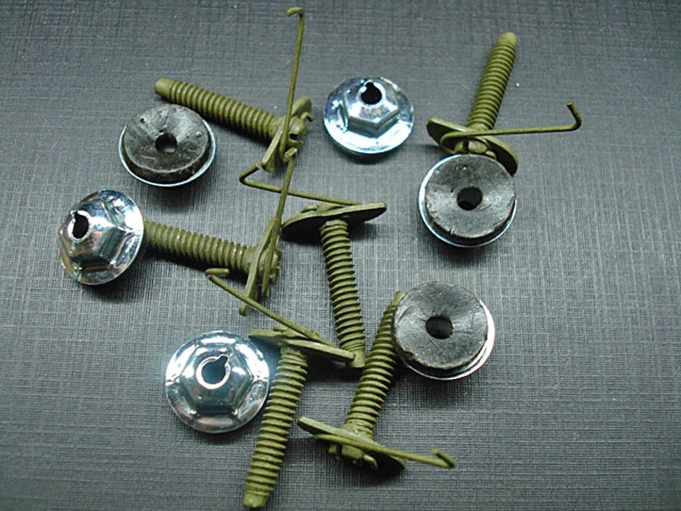 6 NOS Cinturón Puerta Cuerpo Moldura Lateral Clips Borde Tuercas Selladoras Chevy Buick Pontiac   Foto 1 de 3