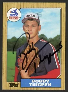 Bobby Thigpen #61 signed autograph auto 1987 Topps Baseball Trading Card - Picture 1 of 1
