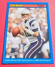 2005 Bazooka Tom Brady #12 BLUE Parallel SP insert 