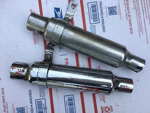 Triumph harley PANHEAD 650 750 BSA HONDA CB CAFE GLASSPACK. MUFFLERS XLCH - Picture 1 of 4