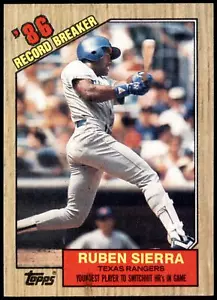 Ruben Sierra #6 1987 Topps - Picture 1 of 2