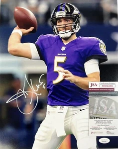 Joe Flacco Baltimore Ravens Hand Signed Autographed 14x11 Photo JSA COA - Picture 1 of 7