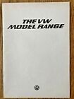 The VW Model Range 1975 Sales Brochure 9/75 Polo Golf Passat Microbus Beetle etc