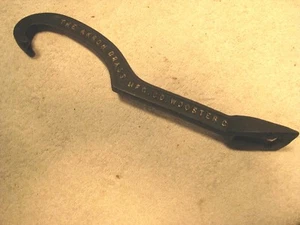Vintage Akron brass firemans spanner wrench and utility tool - Picture 1 of 4