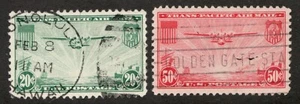1937 United States Sc# C21-22 - Trans Pacific Air Mail - Used postage stamps - Picture 1 of 1