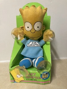 THE SIMPSONS BART SIMPSON DANDEE STICK ON PLUSH Suction Cups New Auto Window - Picture 1 of 12
