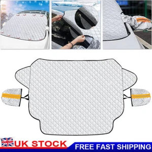 Magnetic Car Windscreen Cover Winter Ice Frost Shield Snow Protector Sun Shade - Picture 1 of 13