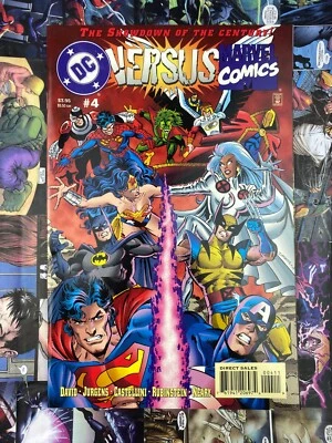 DC Vs. Marvel Comics #4 (1996) 🔑CONCLUSIÓN CROSSOVER🔑DAN JURGENS Art 9.2 casi nuevo- Foto 1 de 4