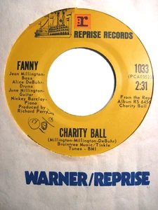 FANNY * 45 * Charity Ball * 1971 #40 * Nice VG/ VG+ * USA Original VINYL Press - Picture 1 of 1