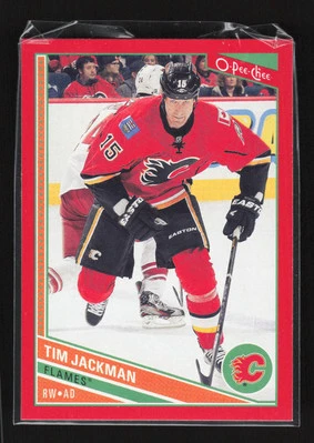 2013-14 O-Pee-Chee #353 Tim Jackman Red Wrapper Redemption Calgary Flames - Image 1 of 2