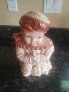 Vintage MCM 1950's McCoy Brush Davy Crockett Cookie Jar Davey Crockett USA - Picture 1 of 9