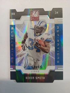 2009 Donruss Elite Aspirations Die-Cut #d/66 Kevin Smith #35 Lions Free Ship!! - Picture 1 of 2
