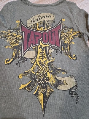 Camisa Térmica Y2k Tapout Manga Larga Talla S Punk Grunge Patinador Gótico Streetwear  Foto 1 de 4