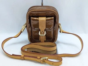 LOUIS VUITTON Monogram Vernis Christie PM Schultertasche Bronze M91111 TH0040 Auth - Bild 1 von 17