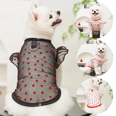 Pullover With Leash Buckle Thin Cooling Dog Vest Flying Sleevesbreathable & - Image 1 of 4