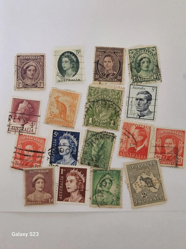 17 estampillas de Australia Foto 1 de 2
