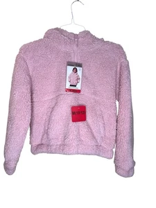 Mondetta Suéter Sherpa Rosa Juvenil 1/2 Cremallera Talla M 10/12 - Imagen 1 de 4