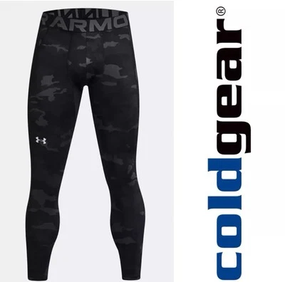 Under Armour Men’s ColdGear Camo Compression Legging Black/White Choose Size ! - Image 1 of 4