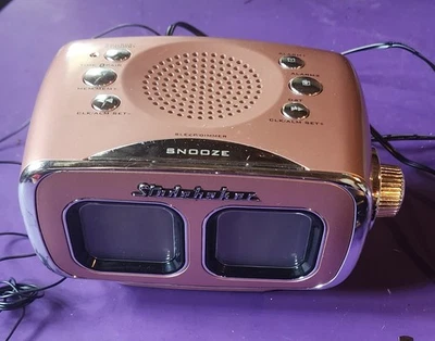 Studebaker Retro SB3500 Digital AM/FM Clock Radio Bluetooth Rose Gold Tested - Image 1 of 4