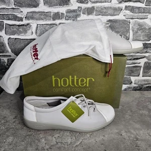 Hotter Dew Schuhe 6,5 UK Dewyy Comfort Concept weiß grau Leder neu mit Karton - Bild 1 von 13