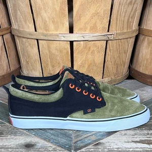 Radii FM1083 The Jax Olive Black Orange Suede Skateboarding Shoes Mens Size 8.5 - Picture 1 of 11