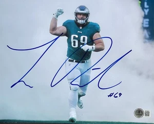 Landon Dickerson Signed Autographed Philadelphia Eagles 8x10 Photo Beckett Coa - Picture 1 of 2