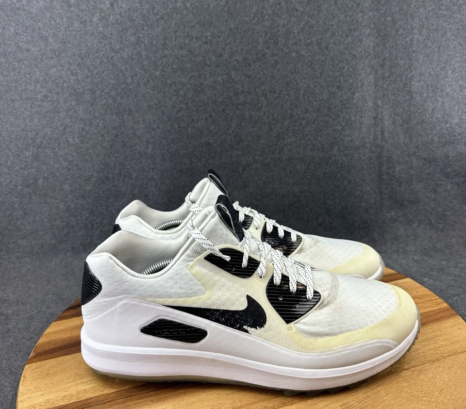 Men’s Nike Air Zoom 90 IT Golf Shoes Size 12 Black/White 844569-100 - Image 1 of 4