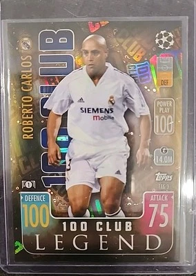 2021-22 Match Attax UCL Extra - 100 Club Legend #LEG 3 Roberto Carlos - Image 1 of 3