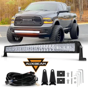 AUXBEAM 240W 24000lm 42'' LED Light Bar Bumper for 2010-2019 Dodge Ram 2500 3500 - Picture 1 of 12