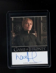  Game of Thrones Season 8  Lena Headey (Bordered) autographed card #2 - Picture 1 of 1