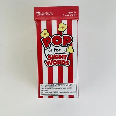 LEARNING RESOURCES Pop for Sight Words, LSP 8430-S Word Cards Ages 5 & up Sealed - Image 1 of 4