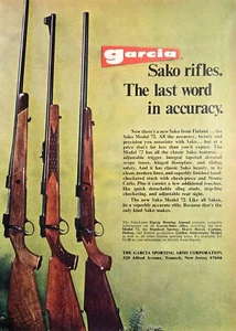 1972 VINTAGE PRINT AD - GARCIA SAKO HUNTING RIFLES AD - SAKO MODEL 72 - Bild 1 von 1