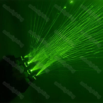 1 pair Green Laser Gloves Light Dancing Stage Show Club Party Props With 4 Laser - Image 1 of 3