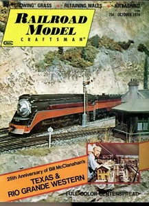 Revista Railroad Model Craftsman octubre 1974 césped "crecimiento", muros de contención - Imagen 1 de 2
