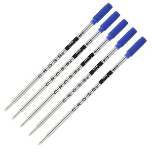 Genuine Cross Ballpoint Pen Refills, 5 pk, Blue Fine, Bulk Packed, New, #8512 - Picture 1 of 1