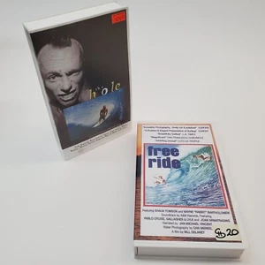 Lot 2 Vintage Surf VHS – The Hole + Free Ride w/Tomson, Rabbit 90s 70s - Picture 1 of 6