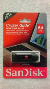 SanDisk Cruzer Glide 64GB USB Flash Drive - Bild 1 von 1
