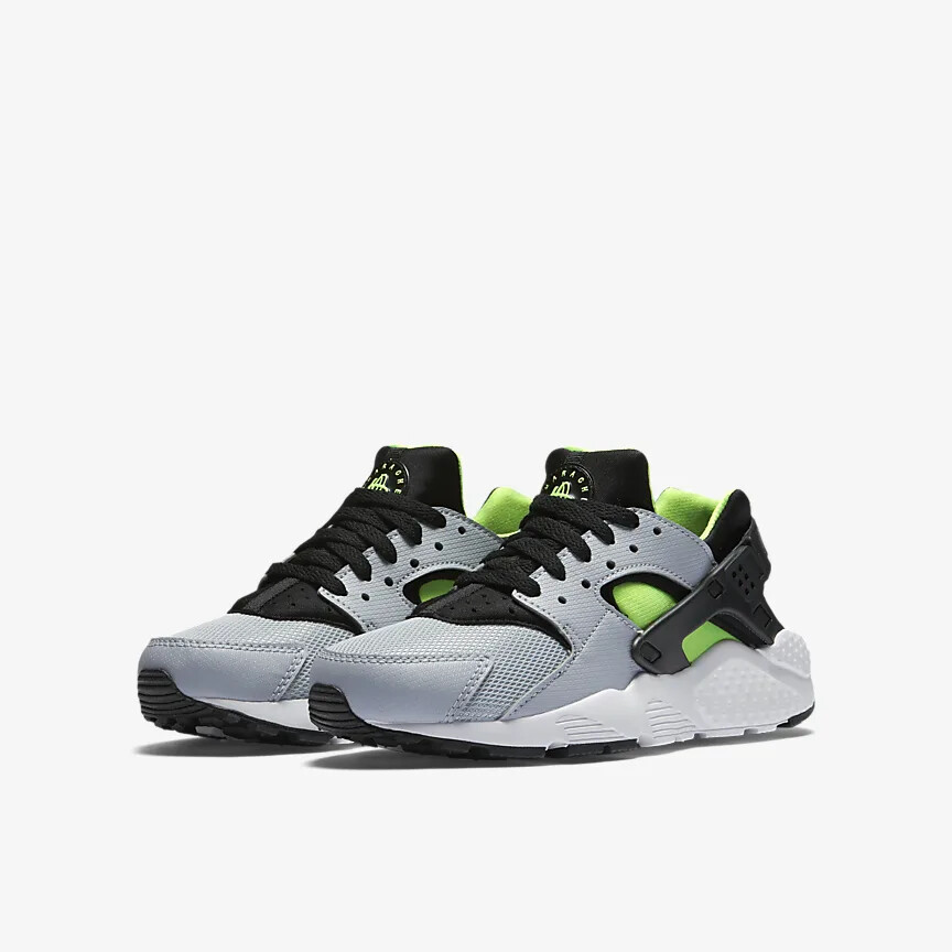 Size 5 (GS) - Nike Huarache Run Low Gray - 654275-015 for sale 