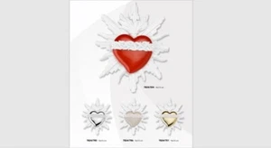 Cuore votivo, ex voto, grazia ricevuta in resina cm 16 x 13 Made in Italy - Picture 1 of 2
