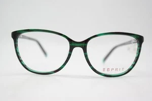 Occhiali ESPRIT ET17470 Verde Rosso Nero Ovale Montatura Occhiali Nuovo - Foto 1 di 6