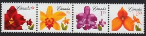 ORCHIDS = Canada 2007 #2243a-d MNH Strip of 4 stamps from Souvenir Sheet - Bild 1 von 1