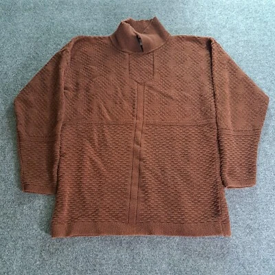 Vintage A Knitch Above Sweater Womens Size Medium Brown Mock Neck Long Sleeve - Image 1 of 4