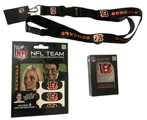 Regalos para fanáticos de tarjetas de juego o tiras para ojos cordón de los Cincinnati Bengals - Tú eliges - Imagen 1 de 7
