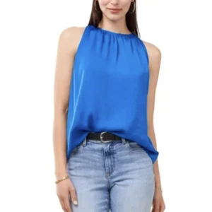 Vince Camuto Tank Top Blouse | Santorini Blue | Sz S. NWT $69 - Picture 1 of 1