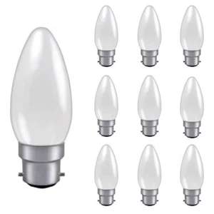CANDLE 240V 40W B22D OPAL 10 pack - Picture 1 of 1