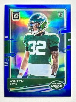 2020 Optic Ashtyn Davis Blue Prizm Refractor  Rookie SP RC #d /179 New York Jets - Image 1 of 4